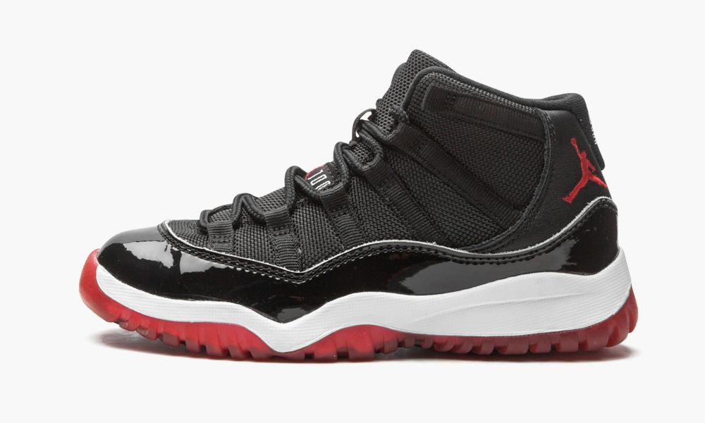 Nike Air Jordan 11 Retro (PS) "Bred" Sko Barn Svarte Rød Hvite | Norge-8410796