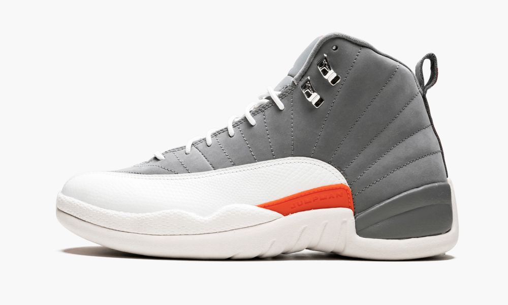 Nike Air Jordan 12 Retro "Cool Grey" Sko Herre Hvite Grå Oransje Grå | Norge-4921730