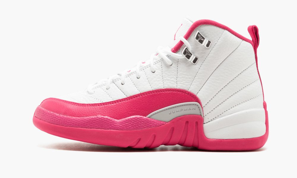 Nike Air Jordan 12 Retro GG "Valentine's Day" Sko Barn Hvite Rosa Sølv | Norge-3870145