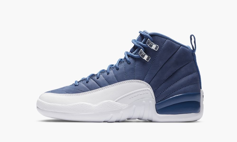 Nike Air Jordan 12 Retro GS "Indigo" Sko Barn Blå Grå | Norge-6074291