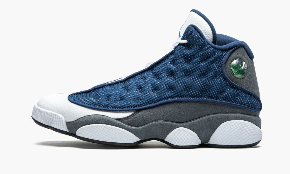 Nike Air Jordan 13 Retro "Flint 2020" Sko Herre Hvite Blå Hvite Marineblå Grå | Norge-6140325