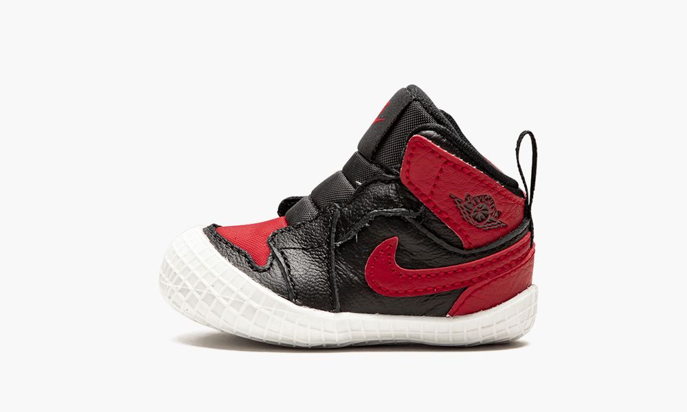 Nike Air Jordan 1 Crib Bootie "BRED" Sko Barn Svarte Rød | Norge-3809675