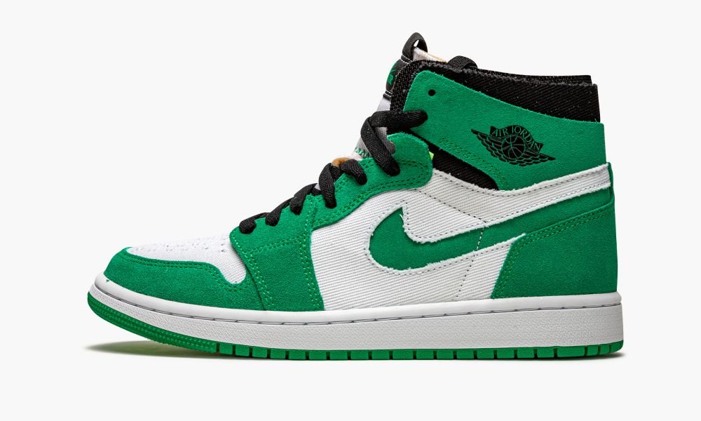 Nike Air Jordan 1 High Zoom CMFT "Stadium Green" Sko Herre Hvite Grønn Svarte Hvite | Norge-9810756