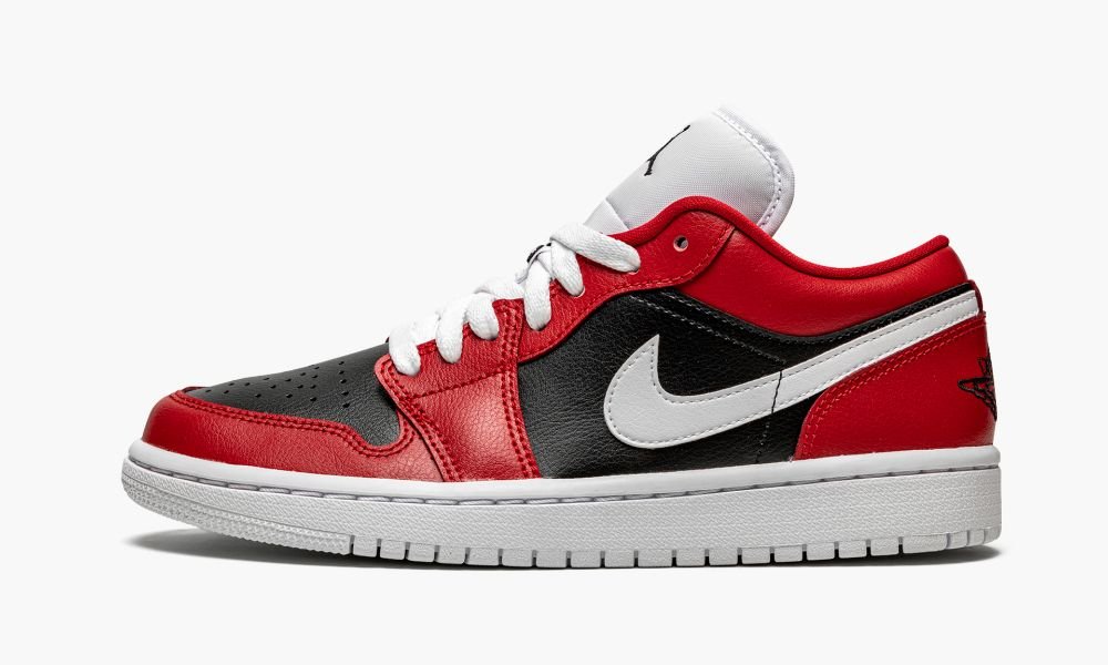 Nike Air Jordan 1 Low "Chicago Flip" Sko Dame Svarte Rød Hvite | Norge-0518946