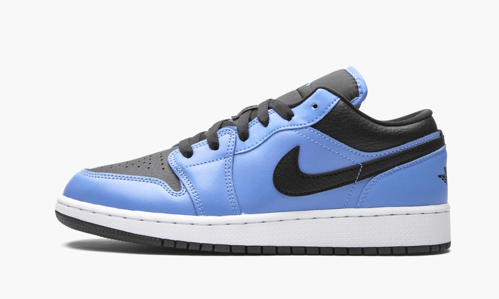 Nike Air Jordan 1 Low GS "University Blue / Black" Sko Barn Svarte Blå Hvite Blå | Norge-1720385