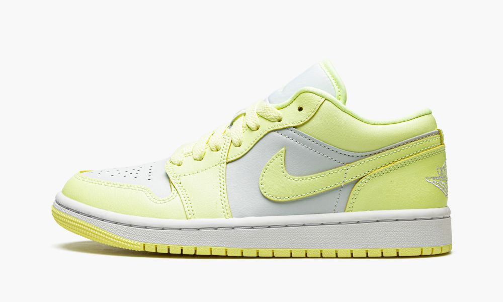 Nike Air Jordan 1 Low "Lemonade" Sko Dame Gul Sølv Platina | Norge-4136579