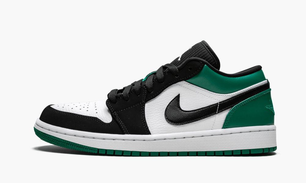 Nike Air Jordan 1 Low "Mystic Green" Sko Herre Svarte Hvite Grønn | Norge-9286740