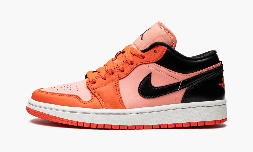 Nike Air Jordan 1 Low "Orange Black" Sko Dame Svarte Oransje | Norge-3180457