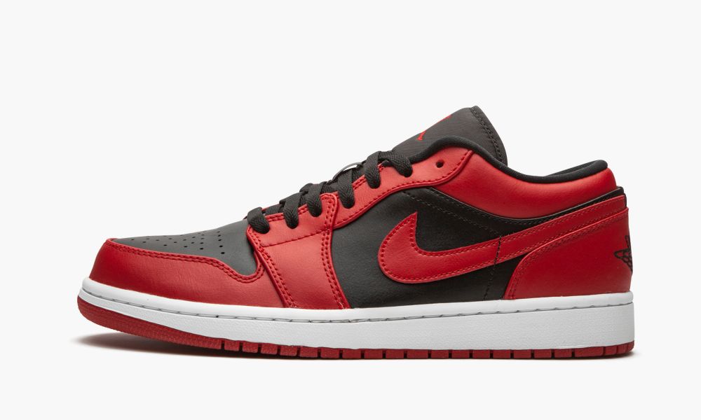 Nike Air Jordan 1 Low "Reverse Bred" Sko Herre Svarte Rød Hvite | Norge-8963107