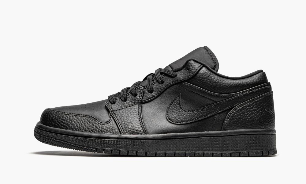 Nike Air Jordan 1 Low "Triple Black" Sko Herre Svarte | Norge-3481679