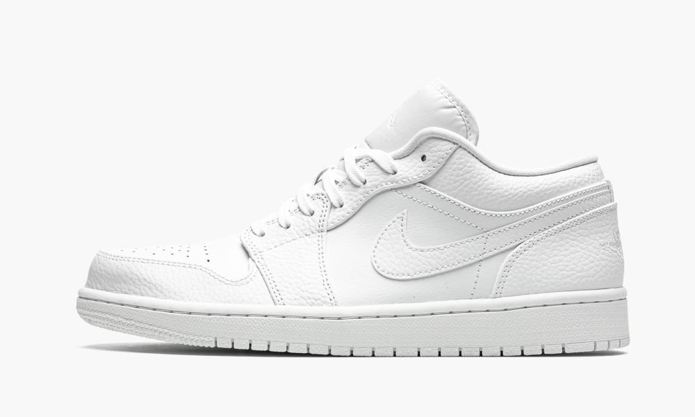 Nike Air Jordan 1 Low "Triple White" Sko Herre Hvite | Norge-7320645