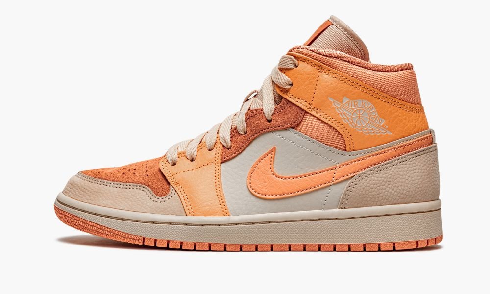 Nike Air Jordan 1 Mid "Apricot" Sko Dame Oransje Aprikos | Norge-2703495