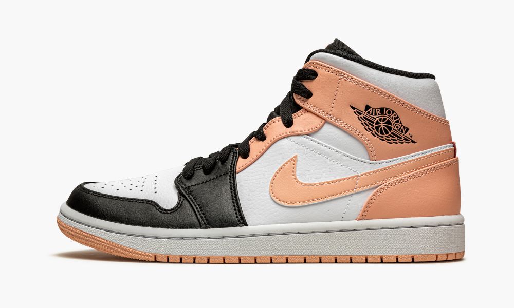 Nike Air Jordan 1 Mid "Crimson Tint" Sko Herre Svarte Rosa Svarte Rød Hvite | Norge-9201853