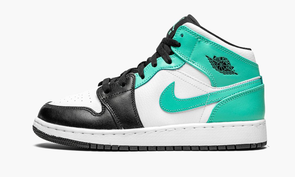 Nike Air Jordan 1 Mid GS "Igloo - Tropical Twist" Sko Barn Svarte Hvite | Norge-3415860