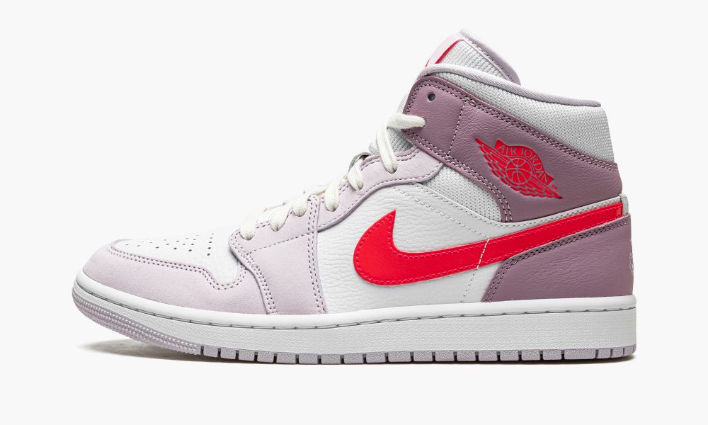 Nike Air Jordan 1 Mid "Valentine’s Day 2022" Sko Dame Rød Hvite Rosa | Norge-4856309