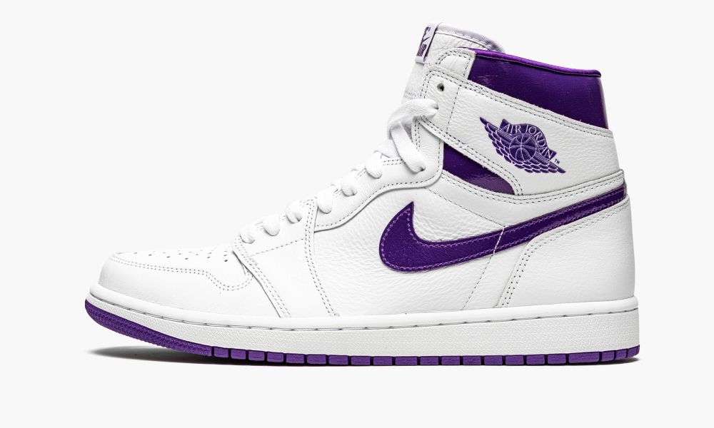 Nike Air Jordan 1 Retro High "Court Purple" Sko Dame Hvite Lilla | Norge-5849371