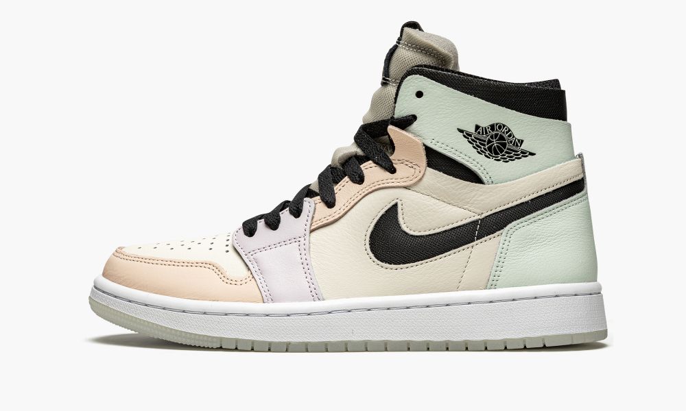 Nike Air Jordan 1 Zoom CMFT "Easter" Sko Dame Svarte Hvite Lilla | Norge-7138605