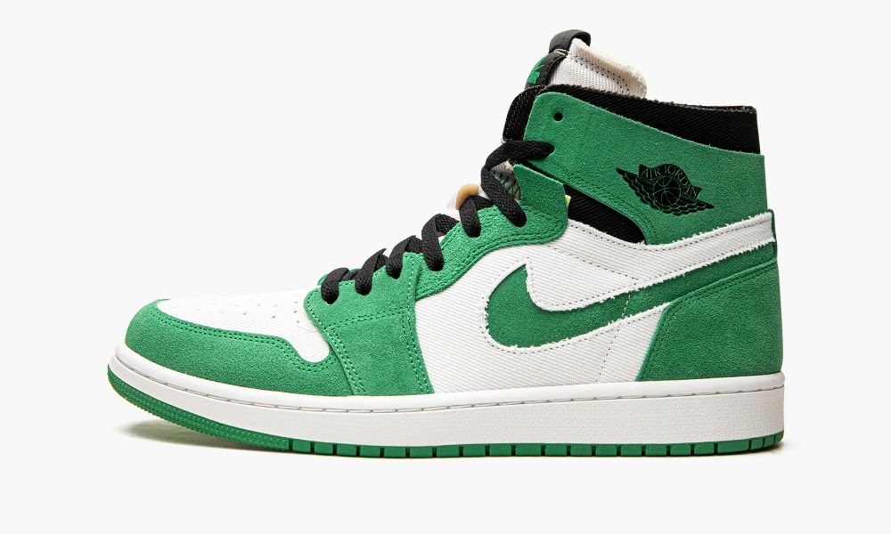 Nike Air Jordan 1 Zoom CMFT "Stadium Green" Sko Dame Hvite Svarte Grønn Hvite Grønn | Norge-7619802