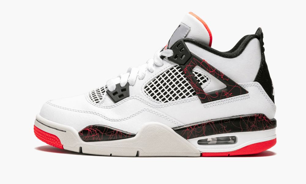 Nike Air Jordan 4 Retro (GS) "Nostalgia" Sko Barn Svarte Hvite Rød | Norge-4810536