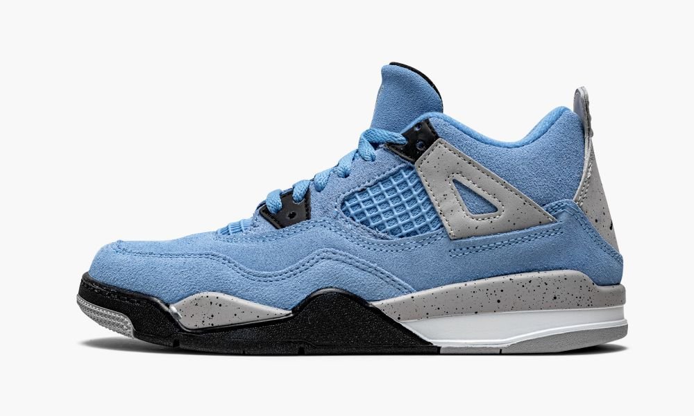 Nike Air Jordan 4 Retro PS "University Blue" Sko Barn Svarte Blå | Norge-4720189