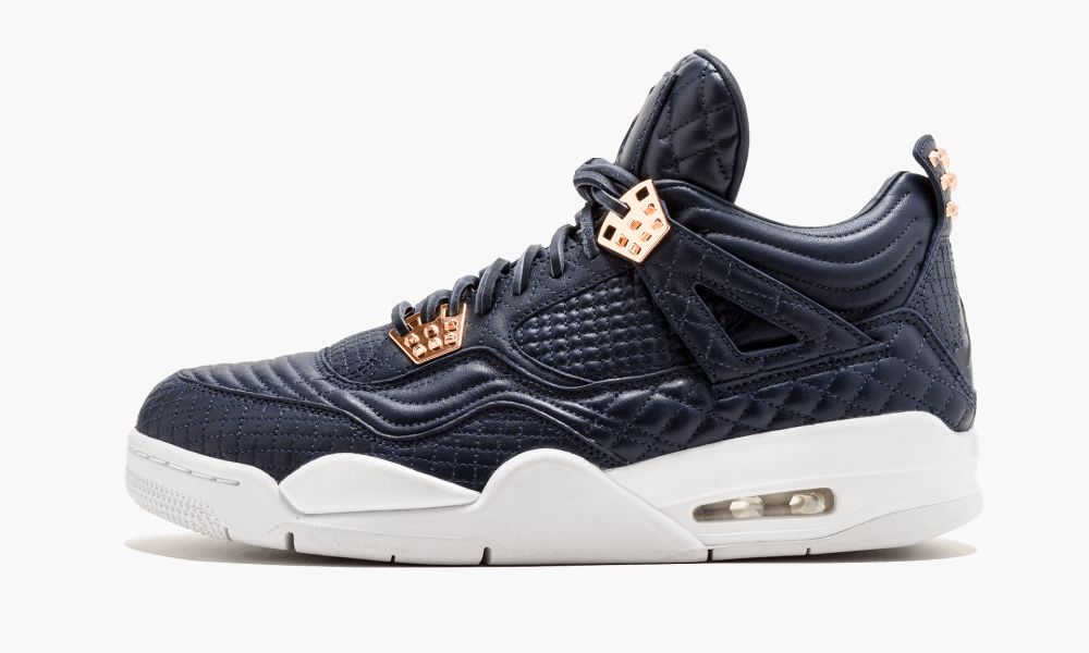 Nike Air Jordan 4 Retro Premium "Obsidian" Sko Herre Svarte Hvite Obsidian | Norge-1802536