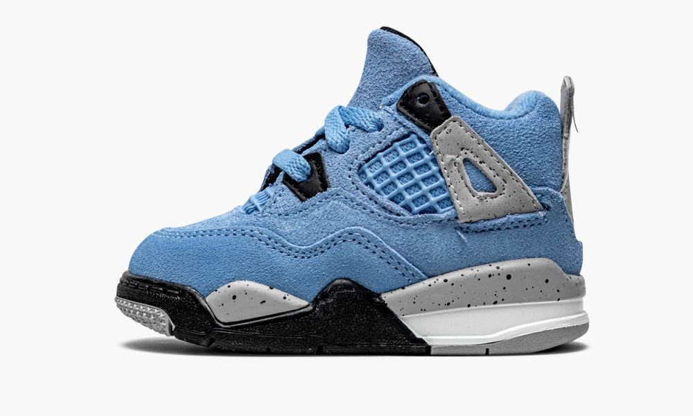 Nike Air Jordan 4 Retro TD "University Blue" Sko Barn Svarte Blå | Norge-6524731