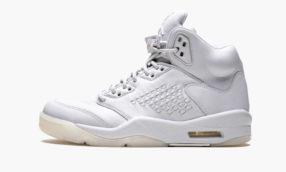 Nike Air Jordan 5 Retro Prem "Pure Platinum" Sko Herre Grå Platina | Norge-9582431