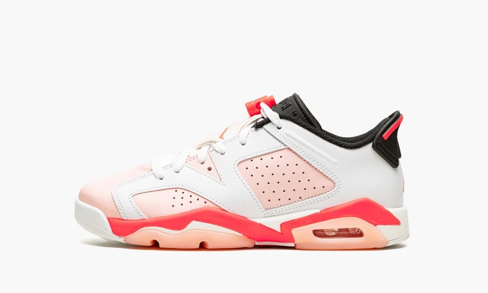 Nike Air Jordan 6 Low GS "Atmosphere" Sko Barn Rød Hvite Rosa | Norge-6098234