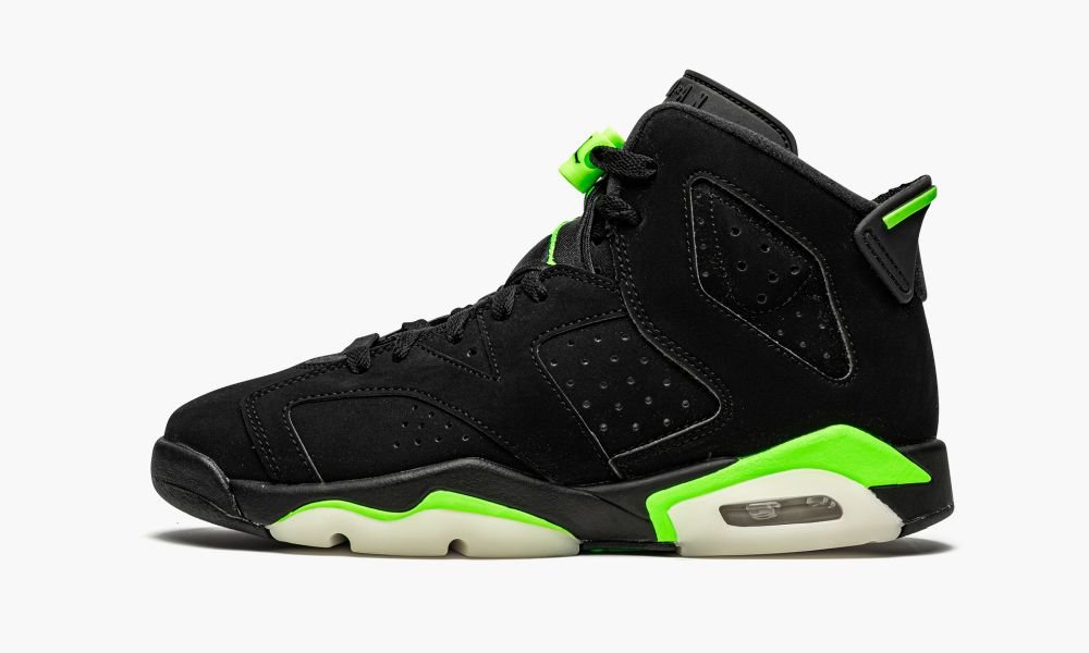 Nike Air Jordan 6 Retro GS "Electric Green" Sko Barn Svarte Grønn | Norge-1289764