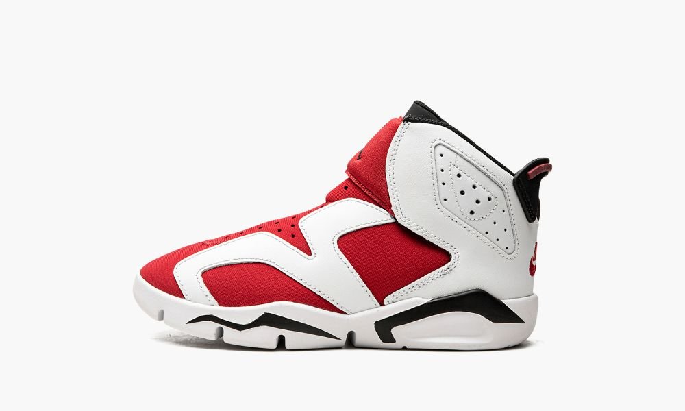 Nike Air Jordan 6 Retro Little Flex "Carmine" Sko Barn Svarte Rød Hvite | Norge-5018746