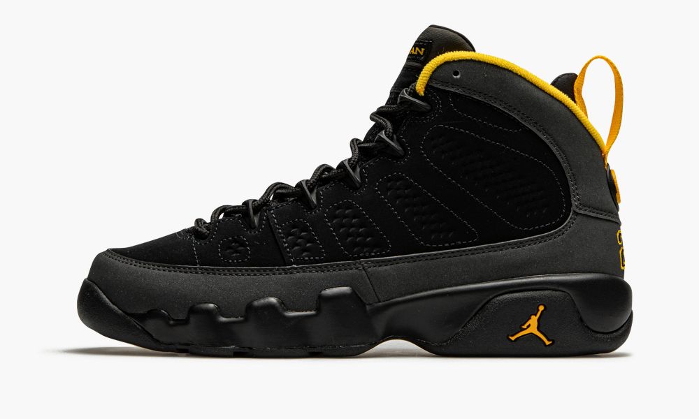 Nike Air Jordan 9 Retro GS "University Gold" Sko Barn Svarte Grå | Norge-7395420