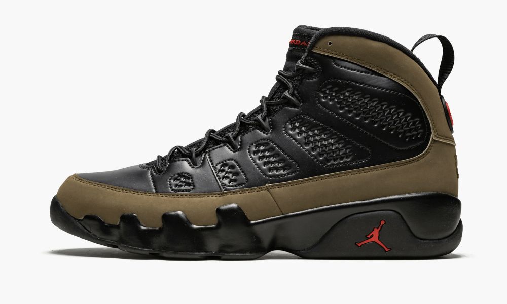 Nike Air Jordan 9 Retro "Olive" Sko Herre Svarte Rød Grønn Lyse Olivengrønne | Norge-2186073