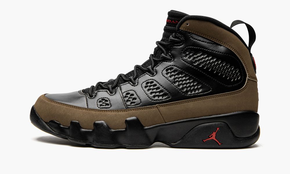 Nike Air Jordan 9 Retro "Olive" Sko Herre Svarte Grønn Olivengrønne Rød | Norge-3479250