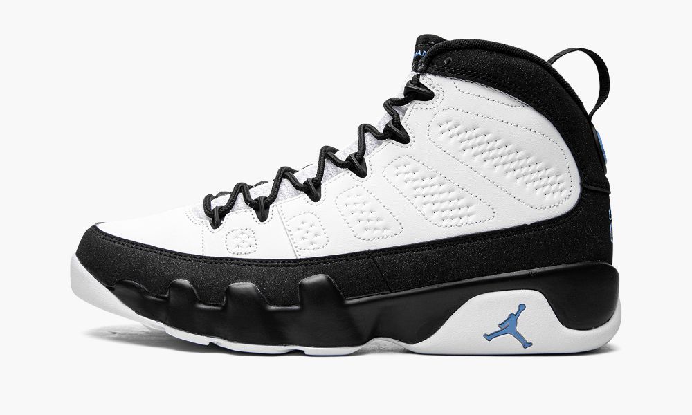 Nike Air Jordan 9 Retro "University Blue" Sko Herre Svarte Hvite Blå | Norge-3472105